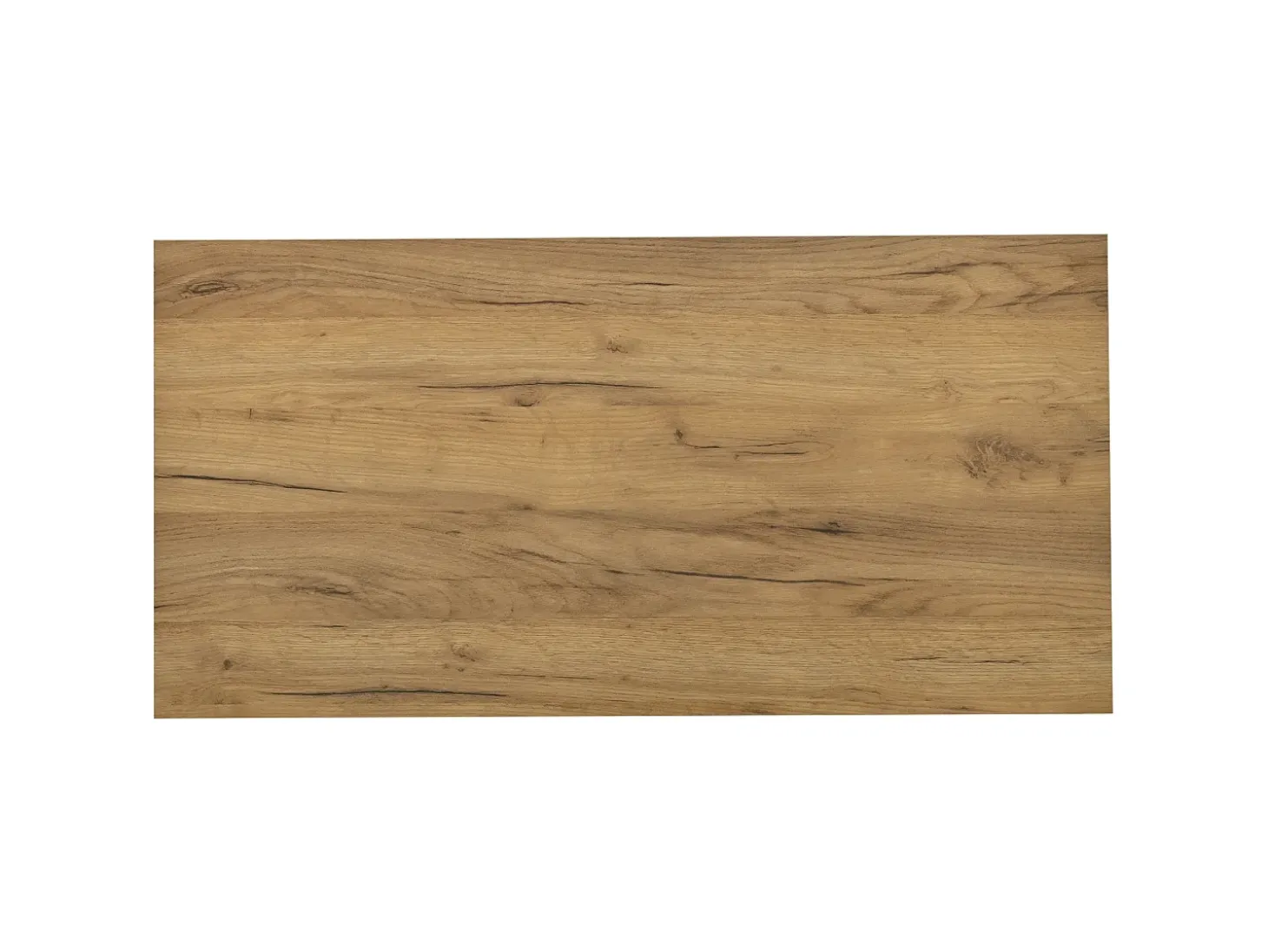 Mesa de centro envernizada brilhante 100x50x35 cm - con LED - con 2 gavetas - painéis de partículas - branco + natural