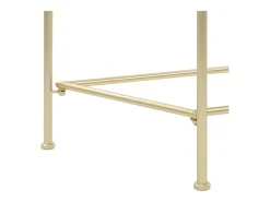 Mesa de centro estilo vintage metal 87x34x73 cm dourado PT507321
