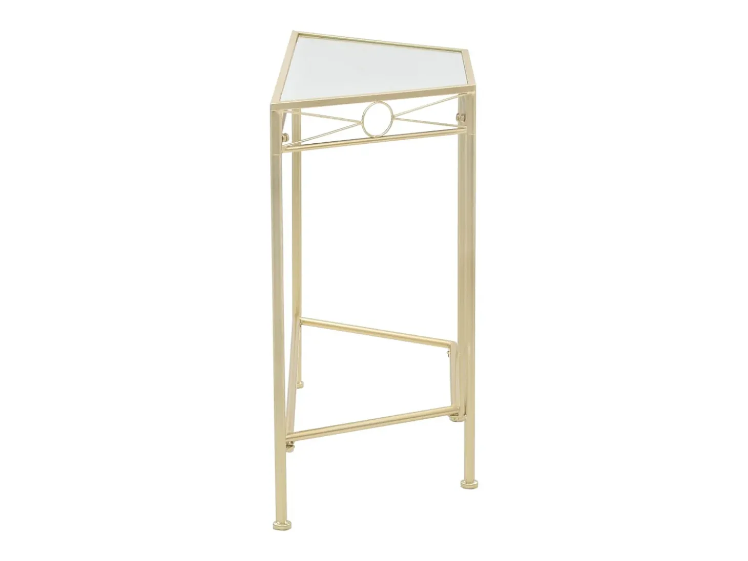 Mesa de centro estilo vintage metal 87x34x73 cm dourado PT507321