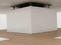 Mesa de centro FAUSTO - Tampo giratório - MDF lacado bicolor