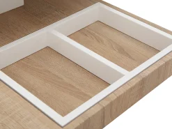 Mesa de centro FAUSTO - Tampo giratório - MDF lacado bicolor