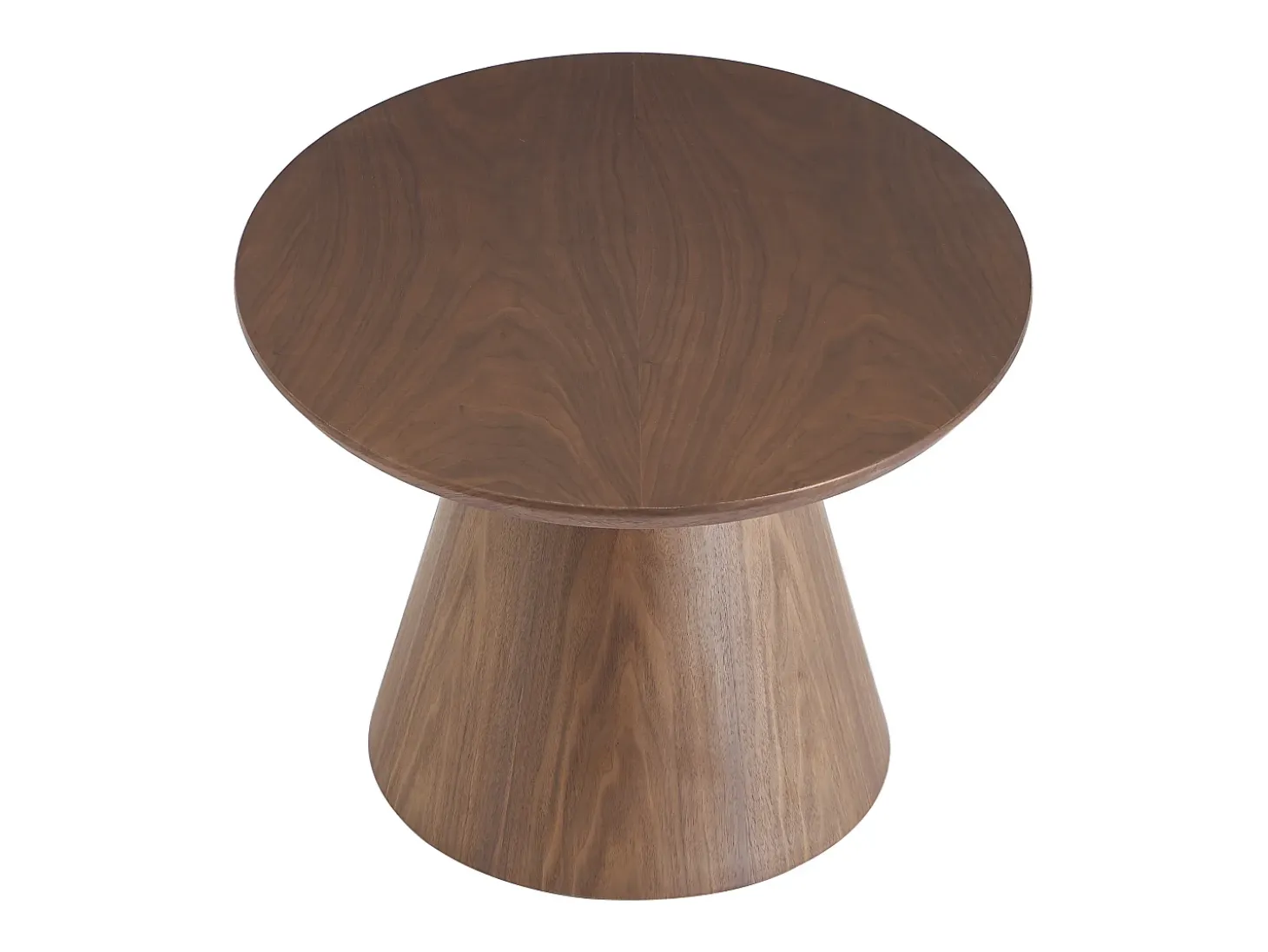 Mesa de centro folha de nogueira natural escuro - ANTELADA