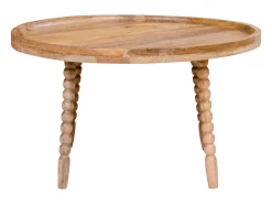 Mesa de Centro Jammu, Castanho, 60x60x35 cm, Kendra Home