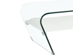Mesa de centro KELLY - Vidro temperado - Lacada a branco