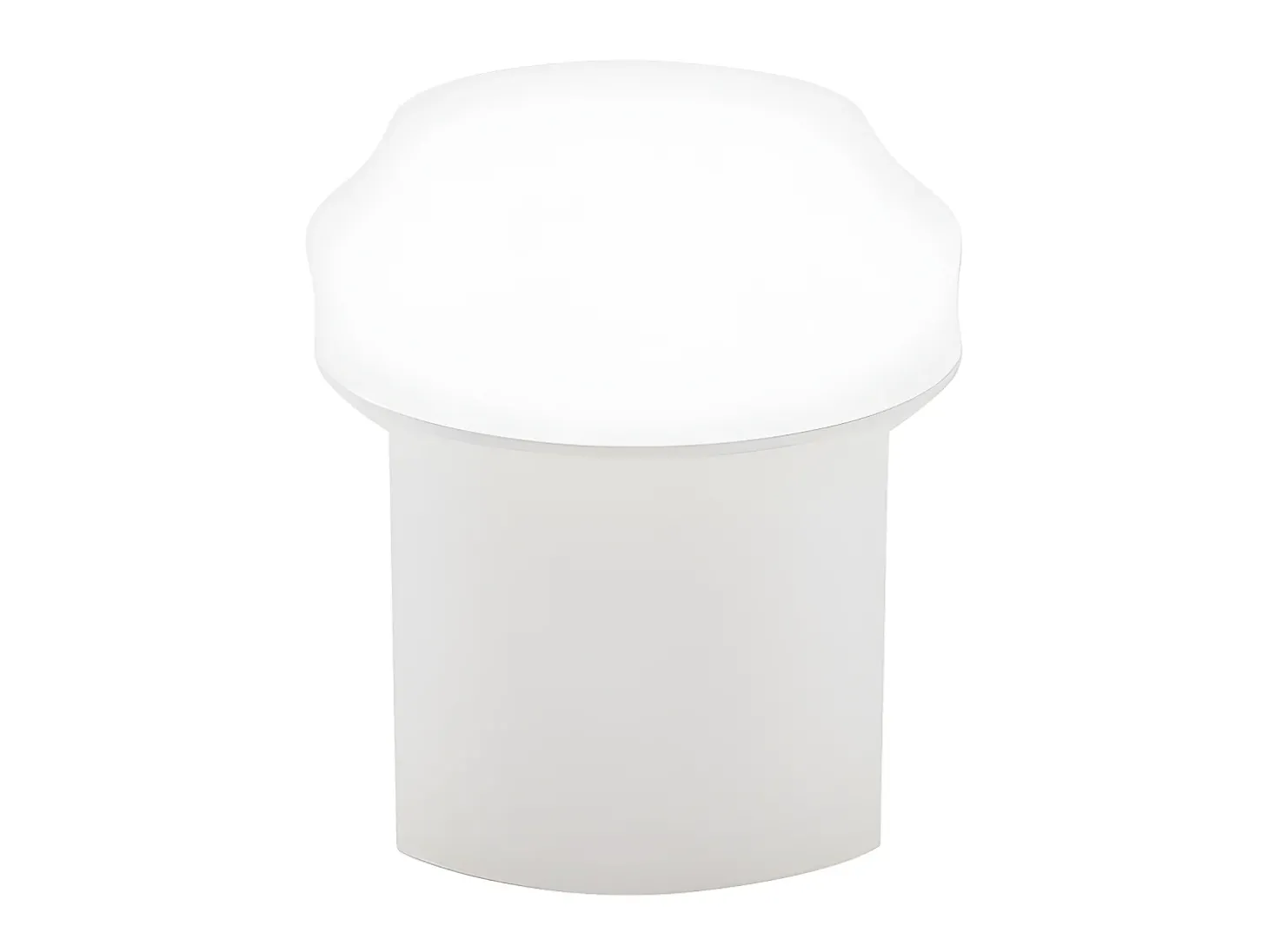 Mesa de centro L 100cm - com tampo curvo irregular e elegante - Branco