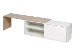 Mesa de centro "Melinda" - Branco/Carvalho