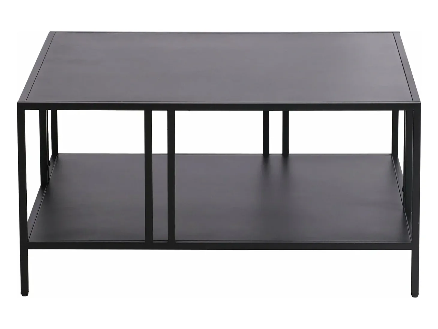 Mesa de centro metálica 40 x 80 x 80 cm preta 03_0008453
