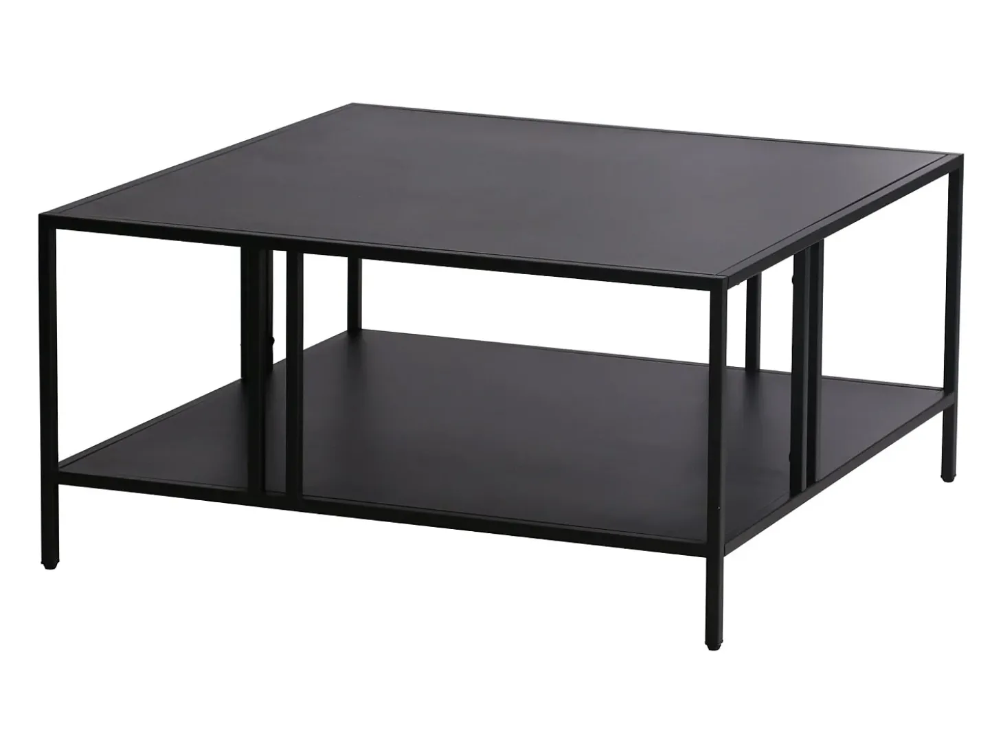 Mesa de centro metálica 40 x 80 x 80 cm preta 03_0008453