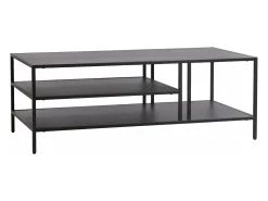 Mesa de centro metálica 40 x 110 x 55 cm preta 03_0008452
