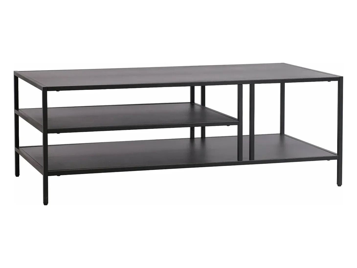 Mesa de centro metálica 40 x 110 x 55 cm preta 03_0008452