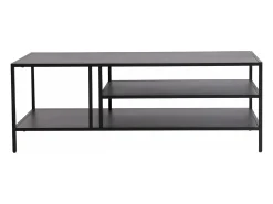 Mesa de centro metálica 40 x 110 x 55 cm preta 03_0008452