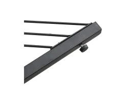 Mesa de centro nido - Juego de 2 - Tablero efecto mármol de alto brillo - Blanco y negro