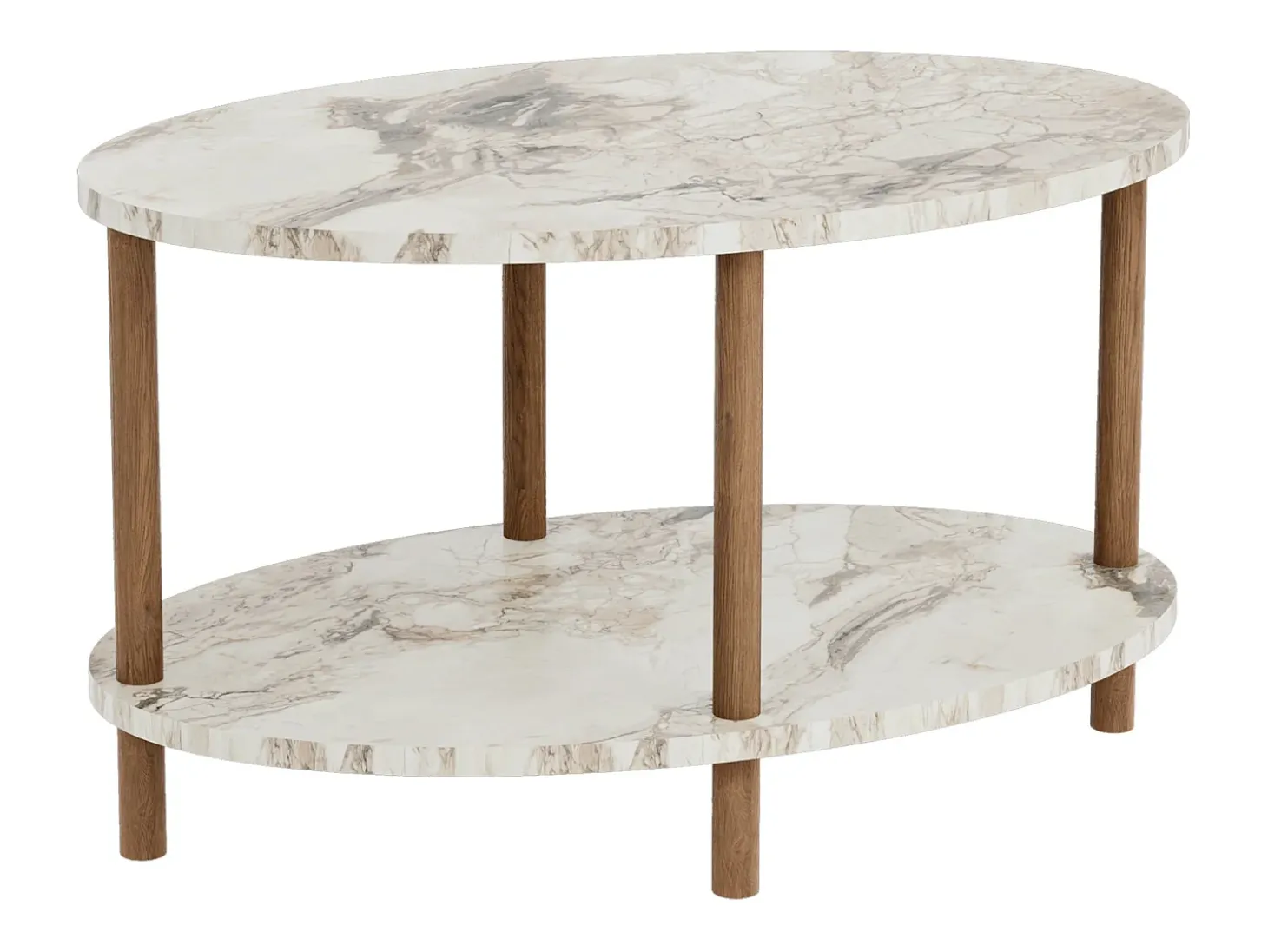 Mesa de centro oval 43 x 70 x 44 cm em mármore creme 03_0008480
