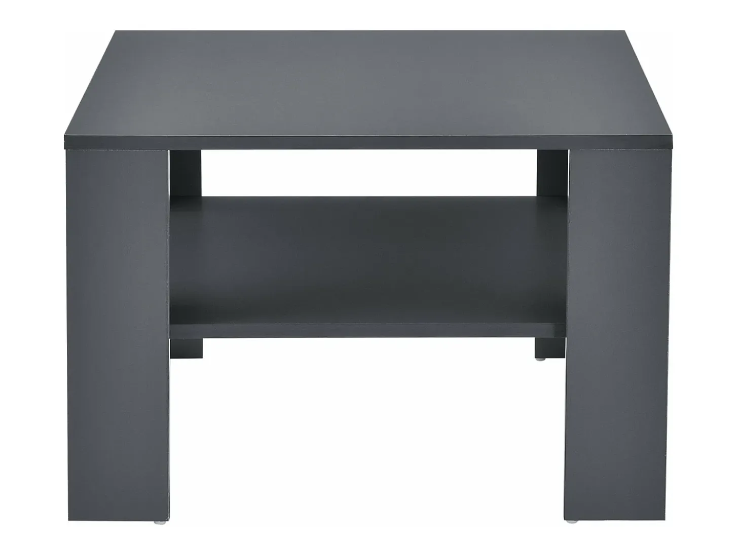Mesa de centro para sala de estar 60 x 60 x 40 cm cinza escuro 03_0008434