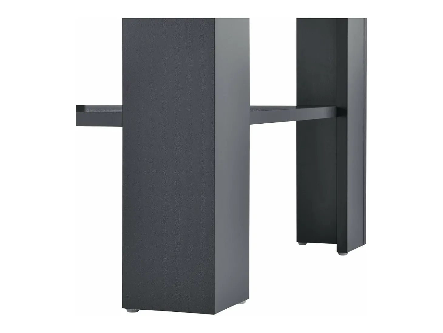 Mesa de centro para sala de estar 60 x 60 x 40 cm cinza escuro 03_0008434