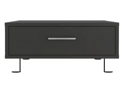 Mesa de centro Pequim com gaveta , 26.16 cm X 59.94 cm X 59.94 cm , Preto