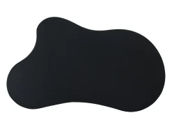 Mesa de centro preta em forma de nuvem - MDF e PVC
