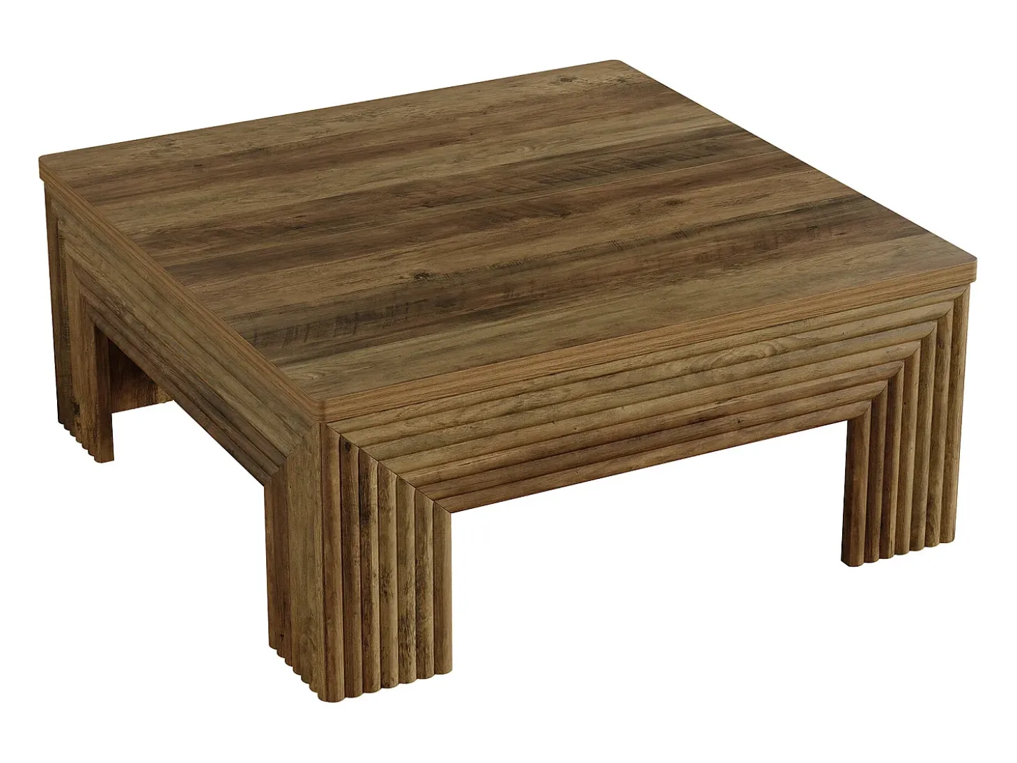 Mesa de Centro Quadrada para Sala de Estar, Mesa Central Grande de 100cm