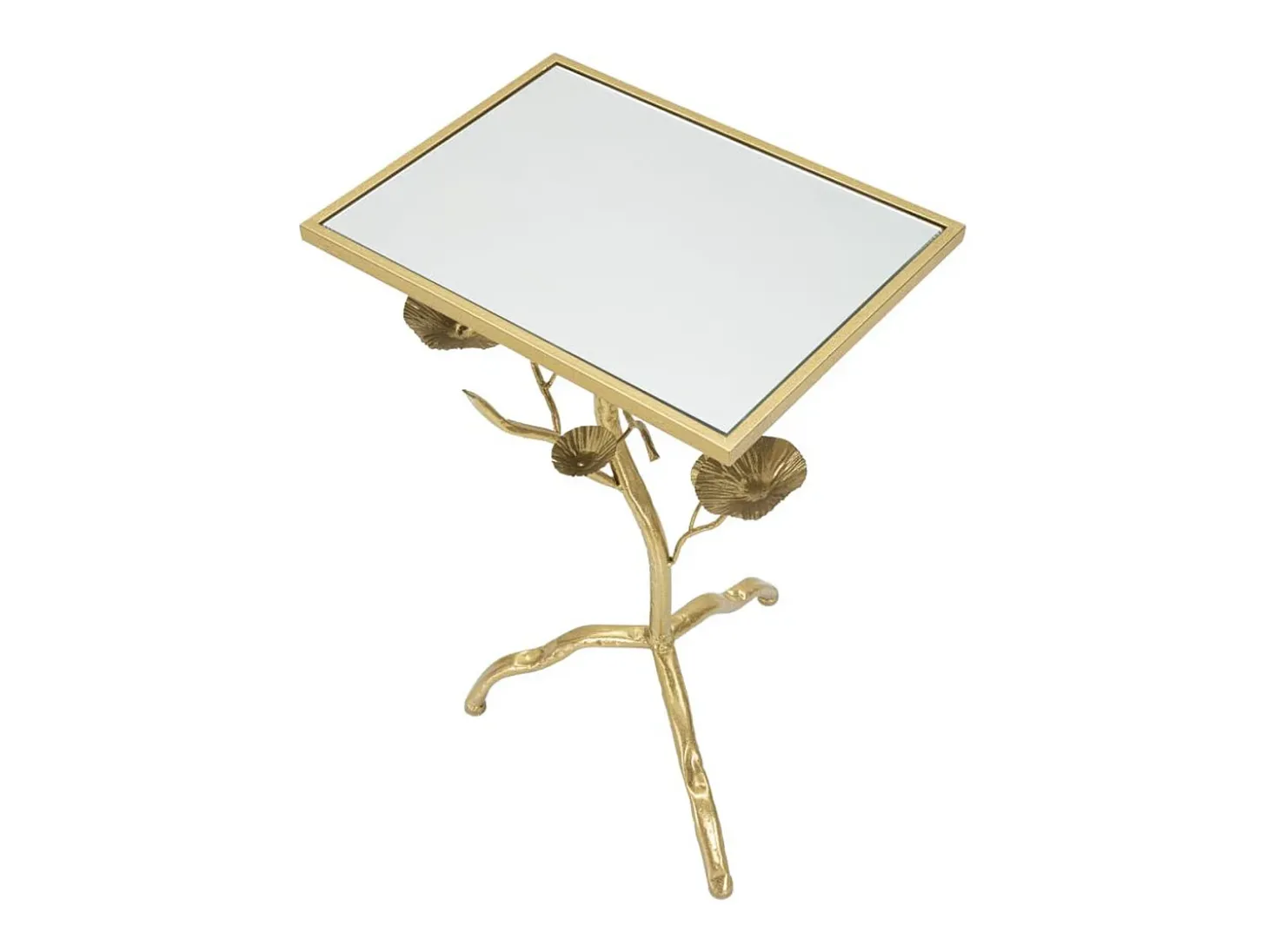 Mesa de Centro Ramo, Ouro, 40x30x60 cm, Kendra Home