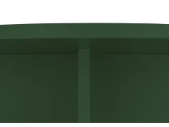 Mesa de centro redonda com tampo laminado de 3 cm verde Cedar 100 cm