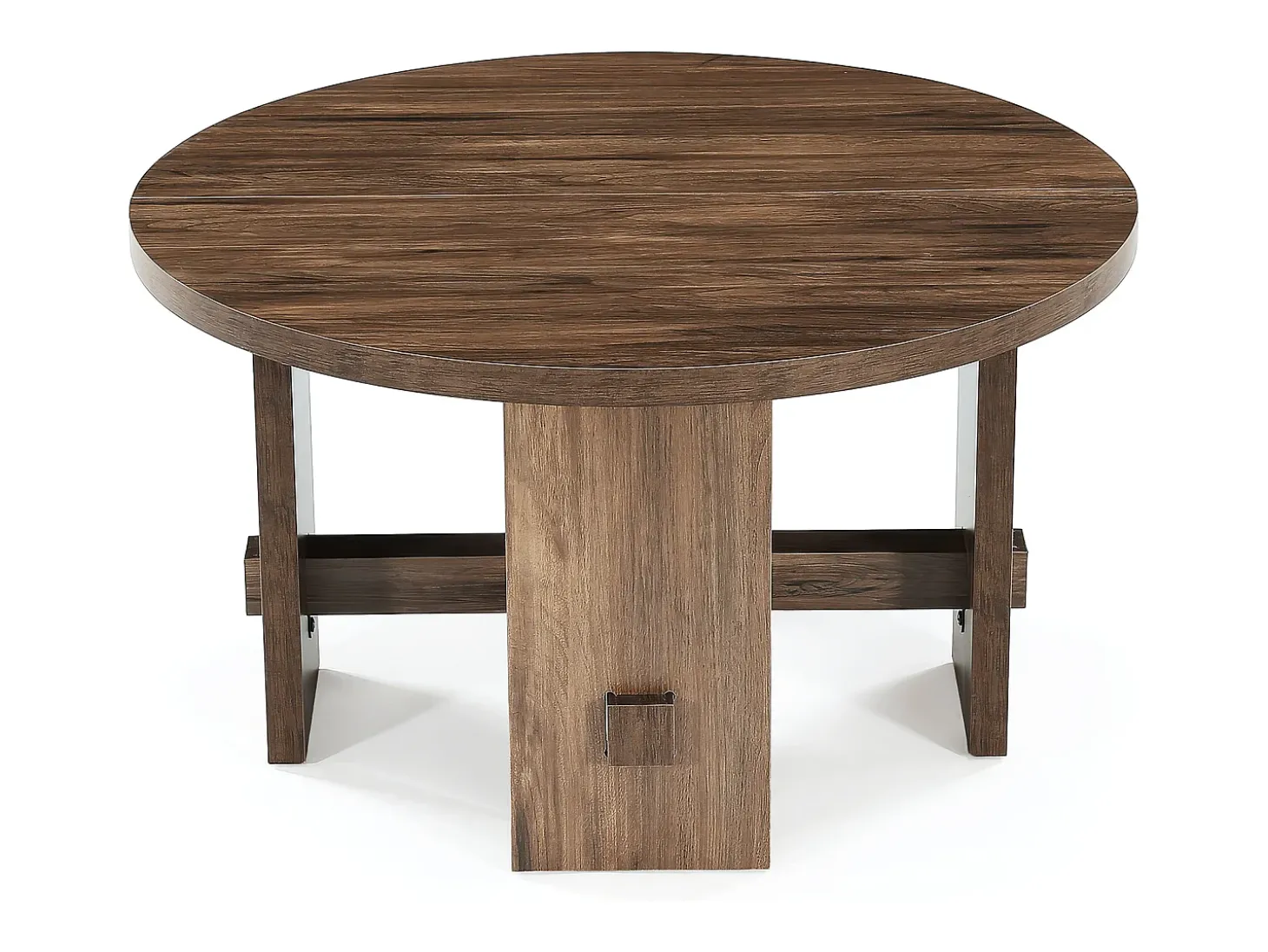 Mesa de Centro Redonda com Pédestal, Mesa de Centro Pequena Circular de 80cm