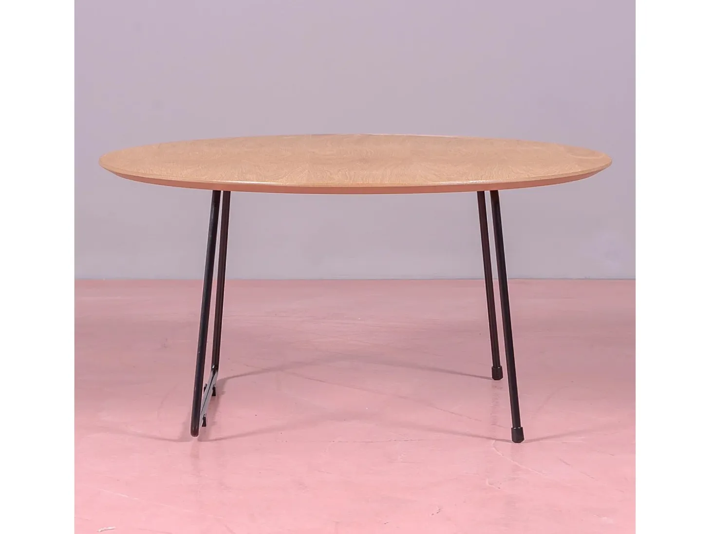 Mesa de centro redonda de carvalho (80cm) - Modin - Carvalho