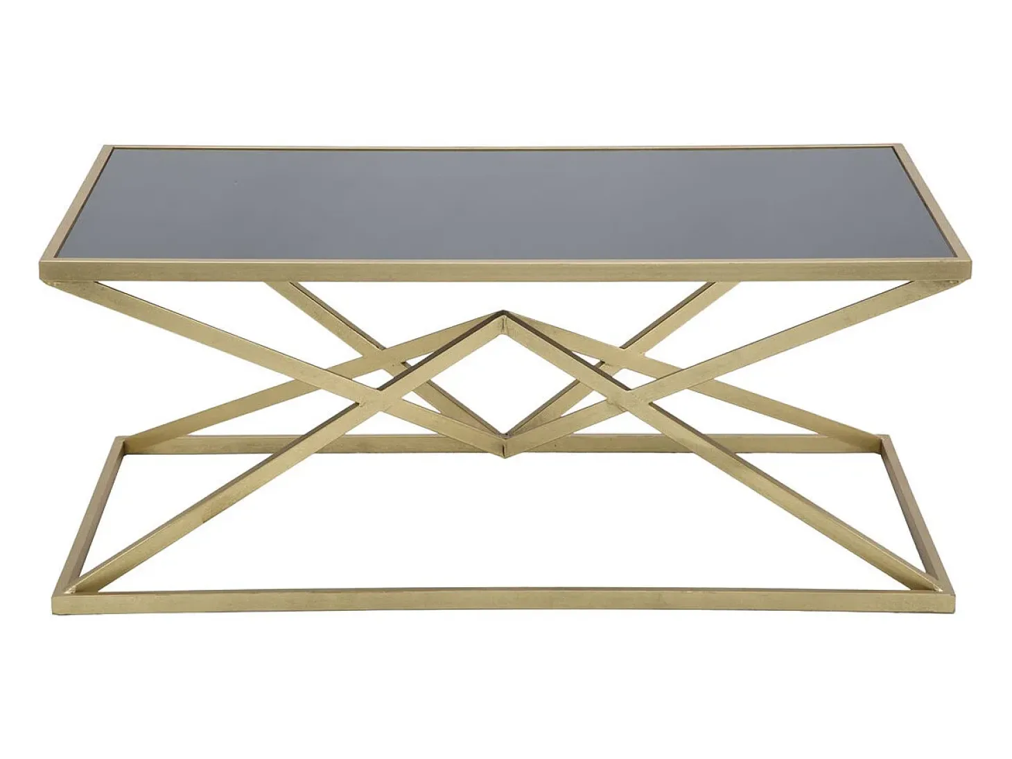 Mesa de Centro Triângulos, Preto, 110x60x45 cm, Kendra Home