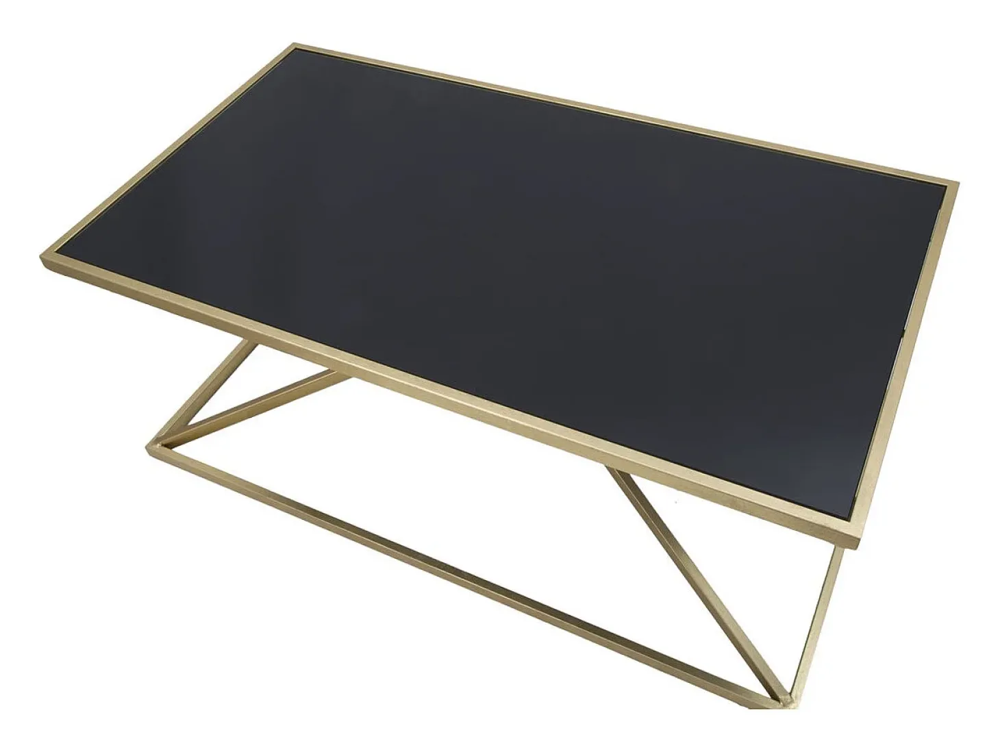 Mesa de Centro Triângulos, Preto, 110x60x45 cm, Kendra Home