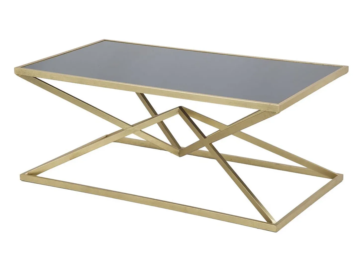 Mesa de Centro Triângulos, Preto, 110x60x45 cm, Kendra Home