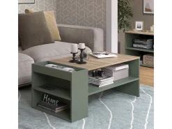 Mesa de centro verde 100x55x42 wido