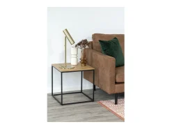Mesa de Centro Vita, Castanho, 45x45x45 cm, Kendra Home