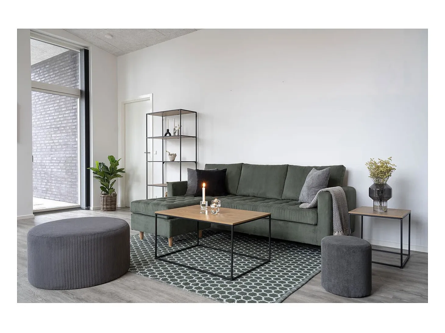 Mesa de Centro Vita, Castanho, 60x90x45 cm, Kendra Home