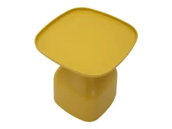 Mesa de Centro VKH707, Amarelo, 50x48x48 cm, Kendra Home