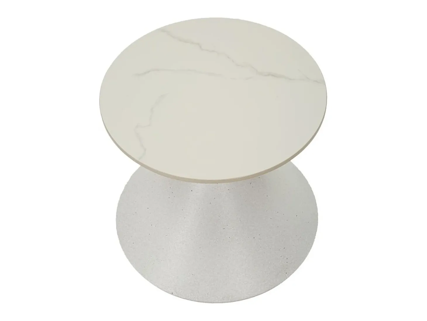 Mesa de Centro VKH528, Branco, 45x45x39 cm, Kendra Home