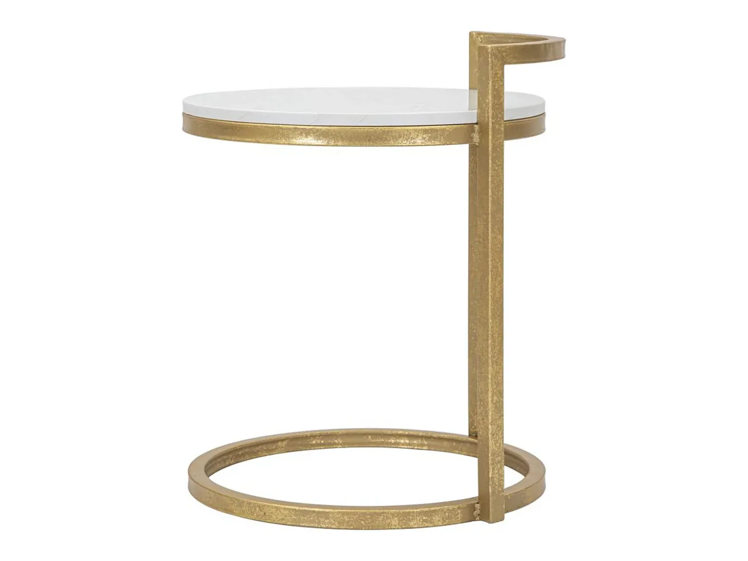 Mesa de Centro VKH531, Branco, 40,5x40,5x50,5 cm, Kendra Home