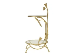 Mesa de Centro VKH803, Ouro, 40x40x78 cm, Kendra Home