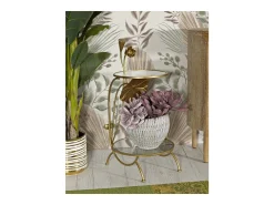 Mesa de Centro VKH803, Ouro, 40x40x78 cm, Kendra Home
