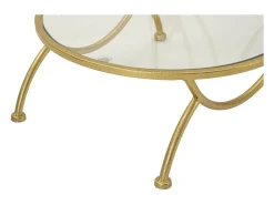 Mesa de Centro VKH803, Ouro, 40x40x78 cm, Kendra Home