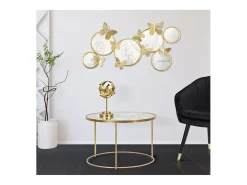 Mesa de Centro VKH559, Ouro, 60x60x40,5 cm, Kendra Home