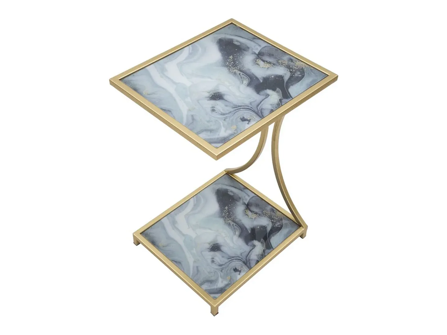 Mesa de Centro VKH543, Ouro, 40x35x60 cm, Kendra Home