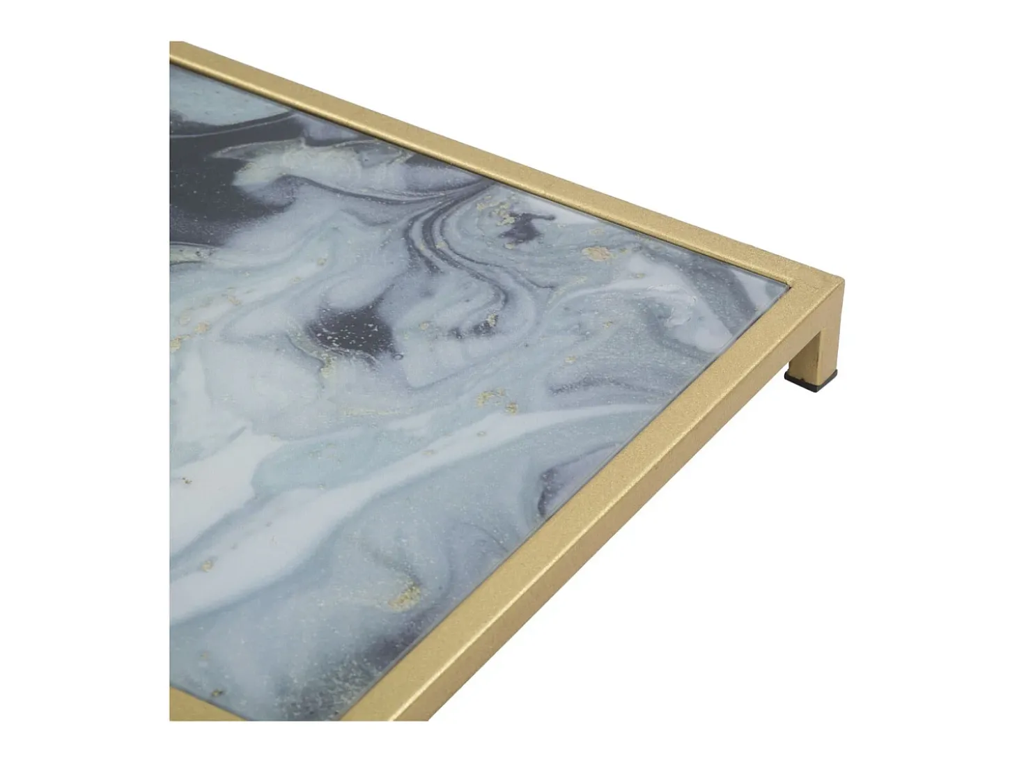 Mesa de Centro VKH543, Ouro, 40x35x60 cm, Kendra Home