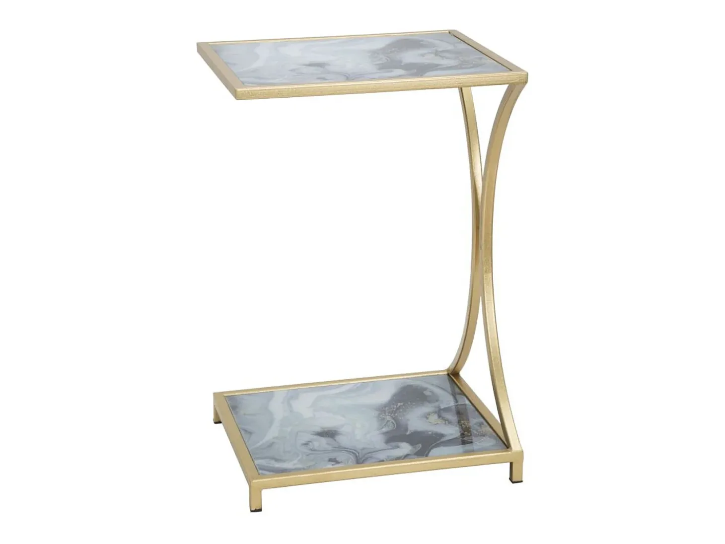 Mesa de Centro VKH543, Ouro, 40x35x60 cm, Kendra Home