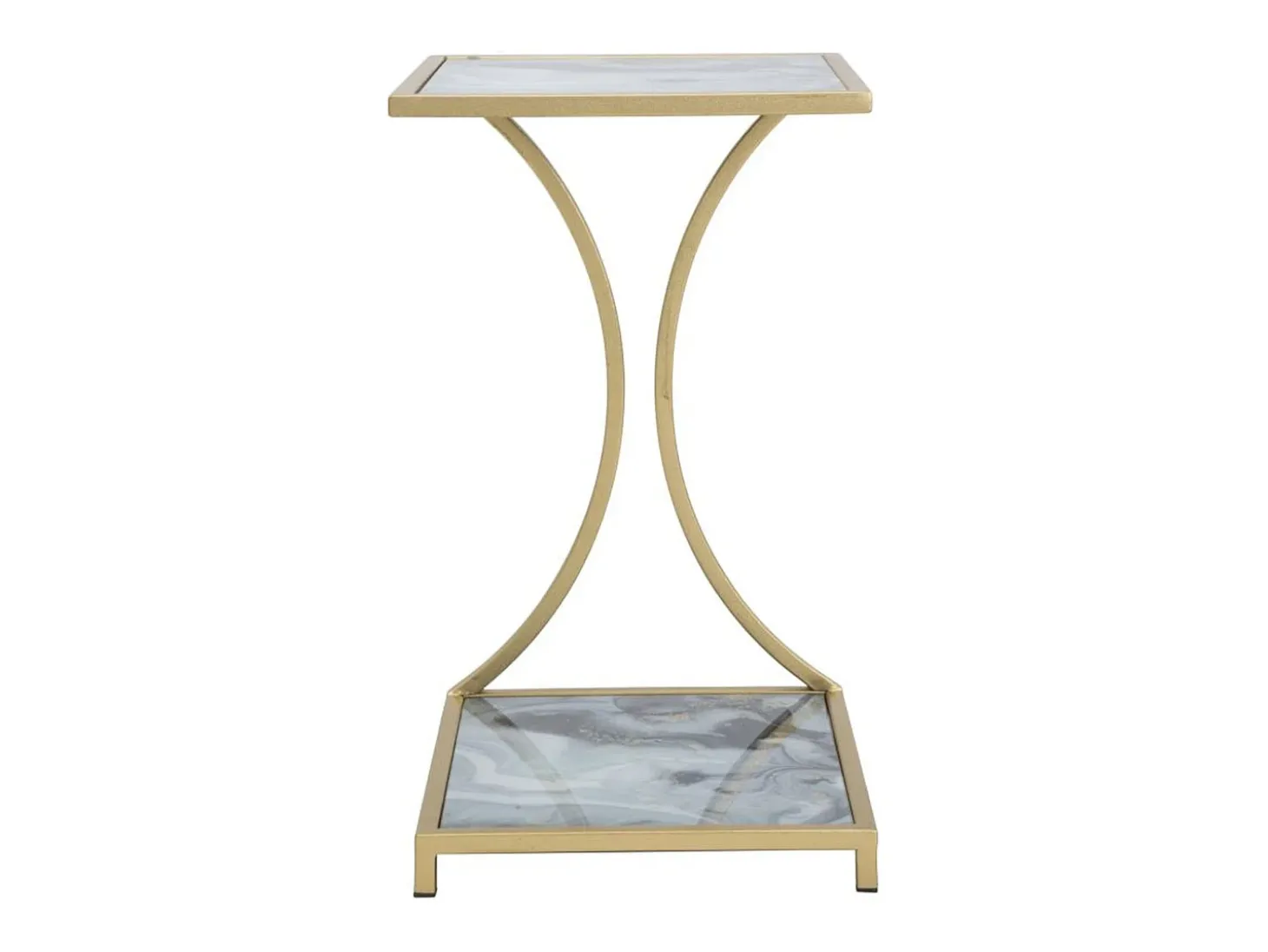 Mesa de Centro VKH543, Ouro, 40x35x60 cm, Kendra Home