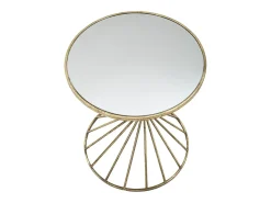 Mesa de Centro VKH549, Ouro, 42x42x50 cm, Kendra Home