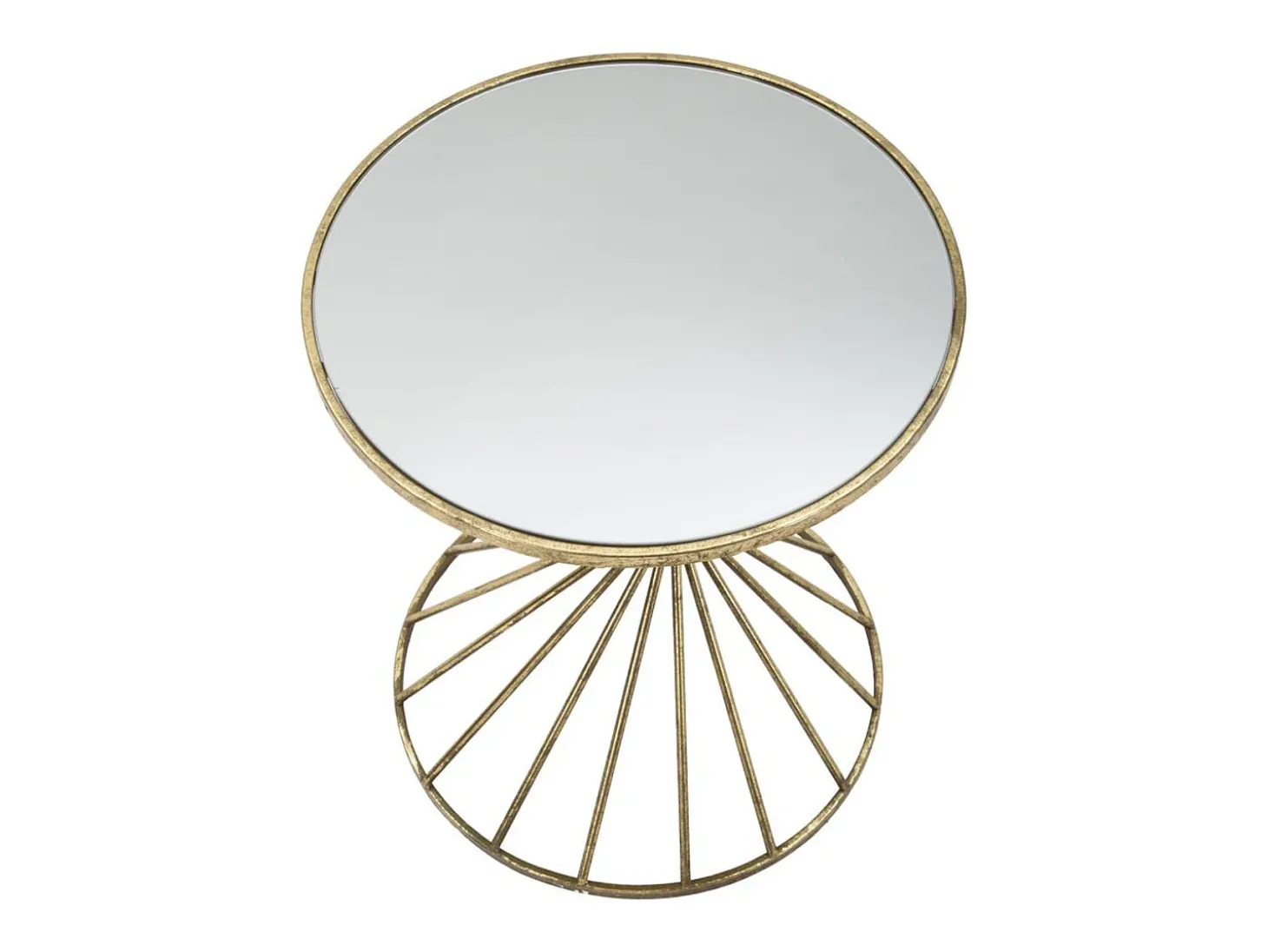 Mesa de Centro VKH549, Ouro, 42x42x50 cm, Kendra Home