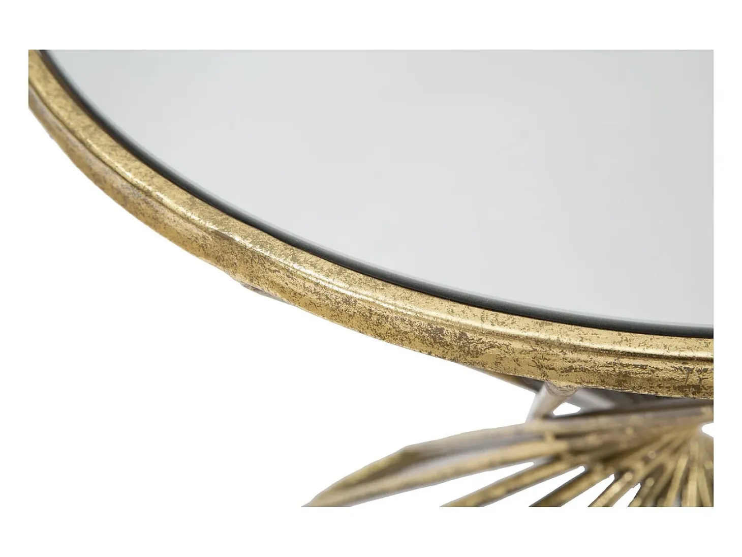Mesa de Centro VKH549, Ouro, 42x42x50 cm, Kendra Home
