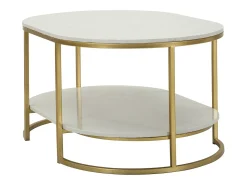 Mesa de Centro VKH791, Ouro, 90x60x45 cm, Kendra Home