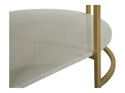 Mesa de Centro VKH791, Ouro, 90x60x45 cm, Kendra Home
