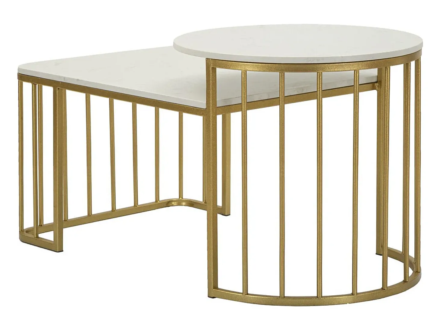 Mesa de Centro VKH792, Ouro, 90x50x50 cm, Kendra Home