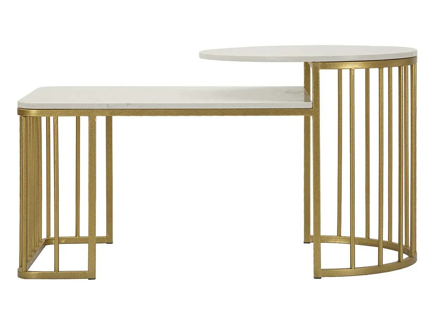 Mesa de Centro VKH792, Ouro, 90x50x50 cm, Kendra Home